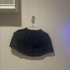 Crewcuts Navy and Green Layered Skirt